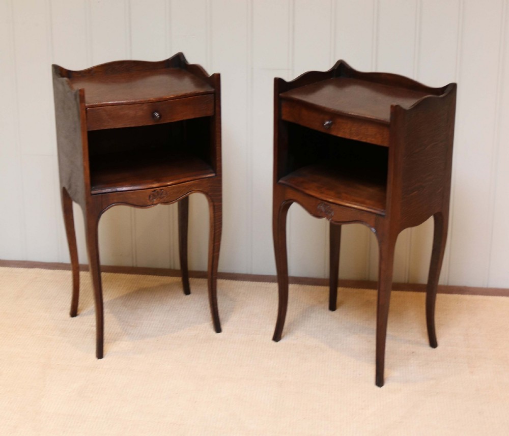 Pair Of French Oak Bedside Cabinets View VI