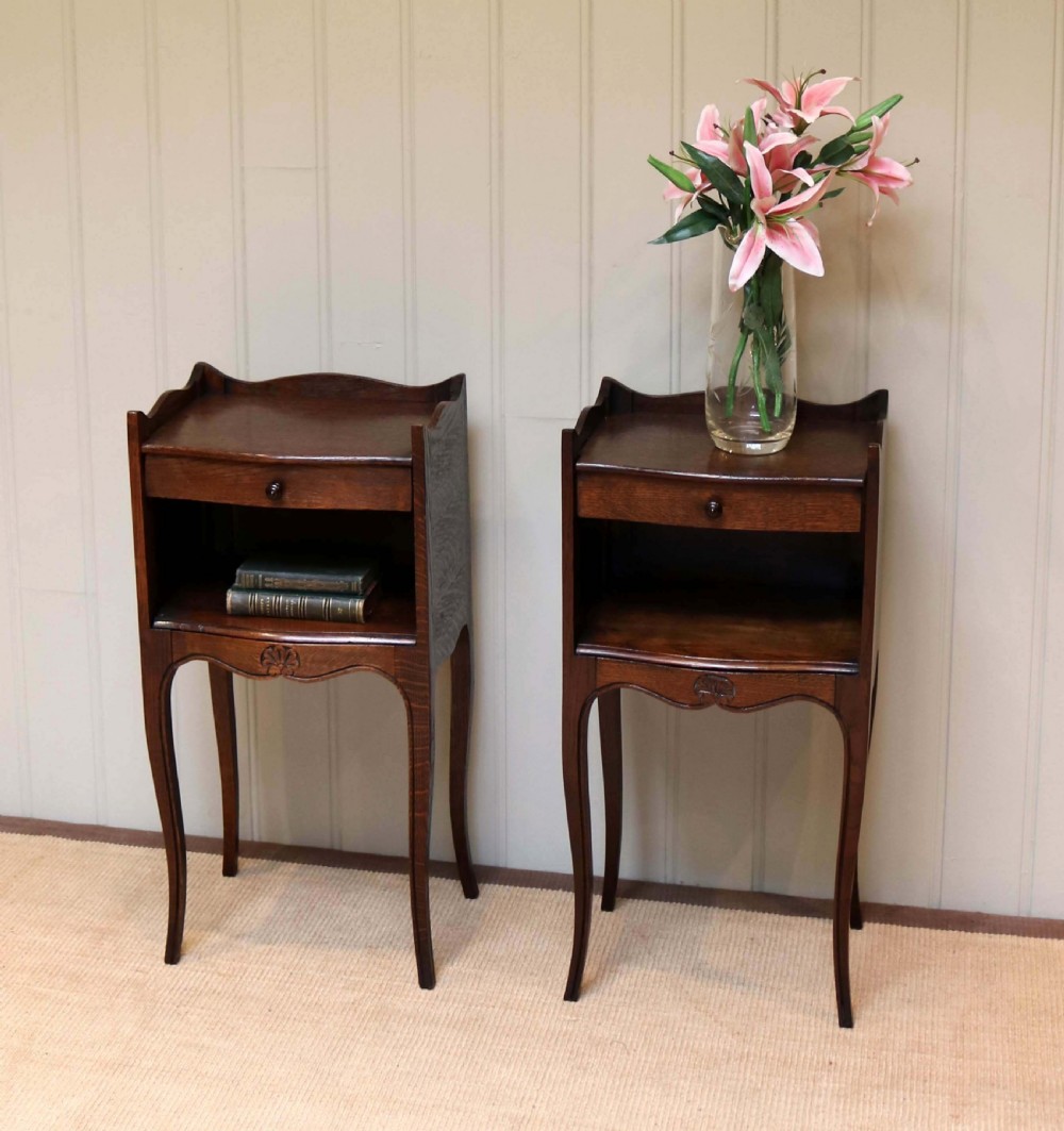 Pair Of French Oak Bedside Cabinets View VII