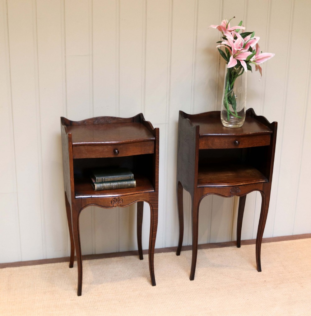 Pair Of French Oak Bedside Cabinets View VIII