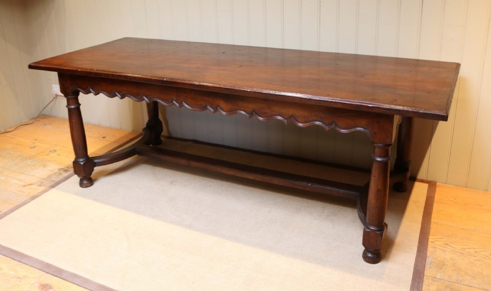 Large Rustic French Walnut Dining Table View III