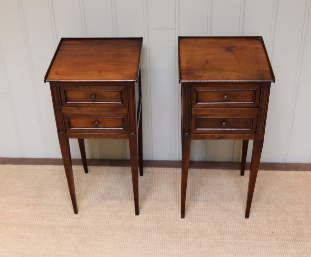 French Cherrywood Bedside Cabinets View IV