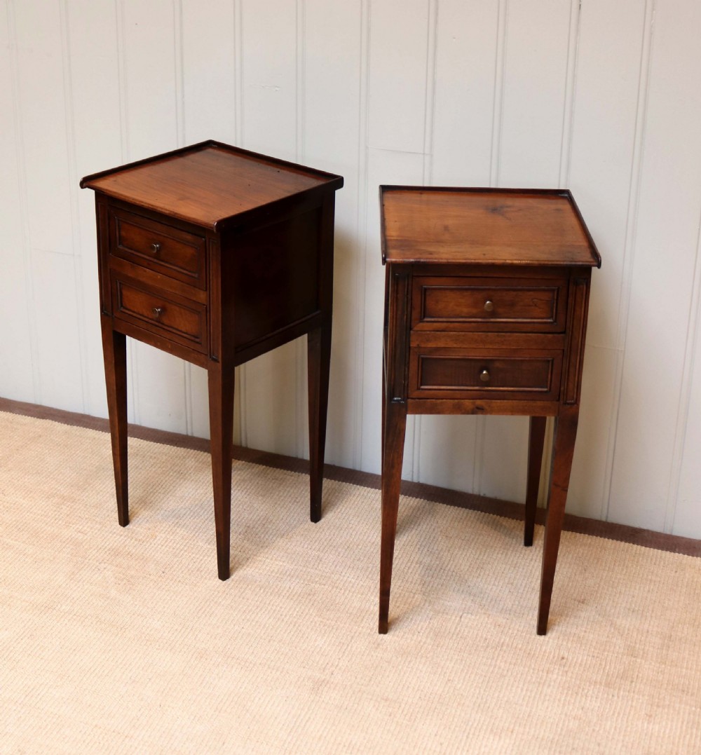 French Cherrywood Bedside Cabinets View V