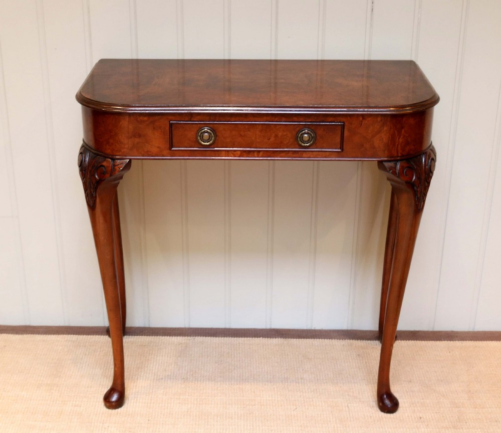 Burr Walnut Side Table