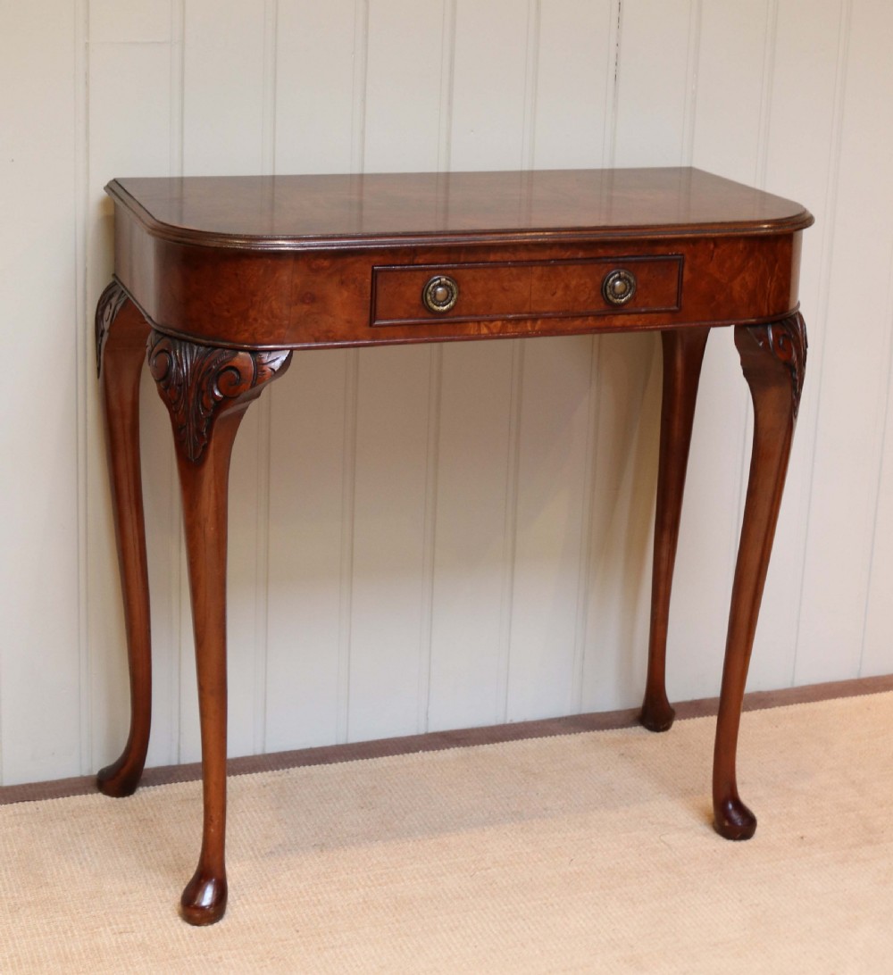 Burr Walnut Side Table View II