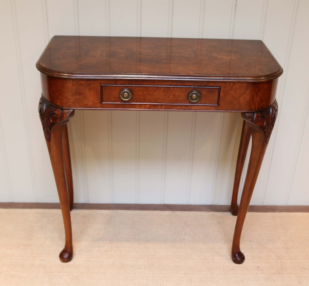 Burr Walnut Side Table View IV