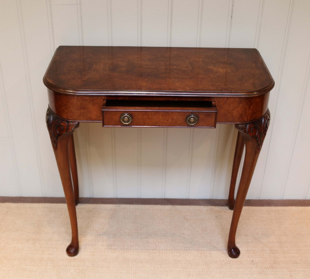 Burr Walnut Side Table View V