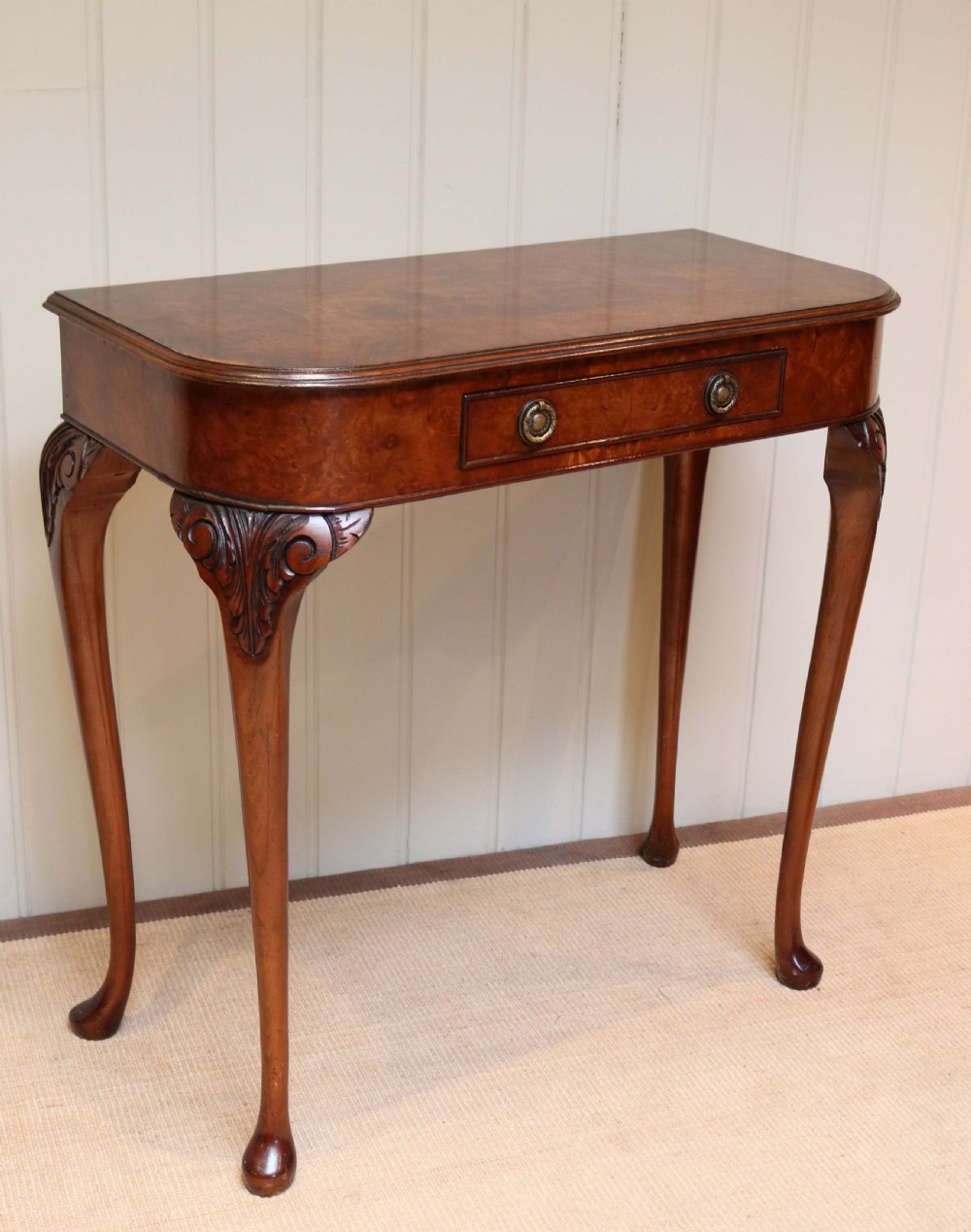 Burr Walnut Side Table View VI
