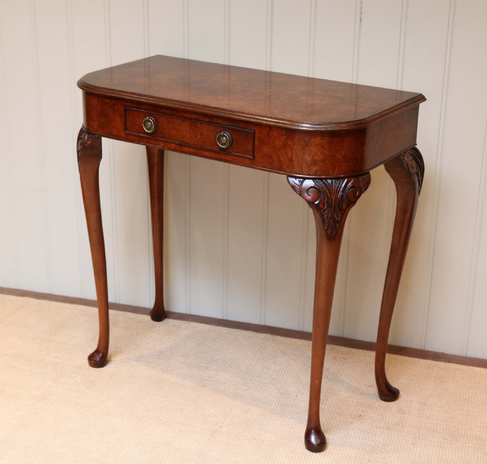Burr Walnut Side Table View VII