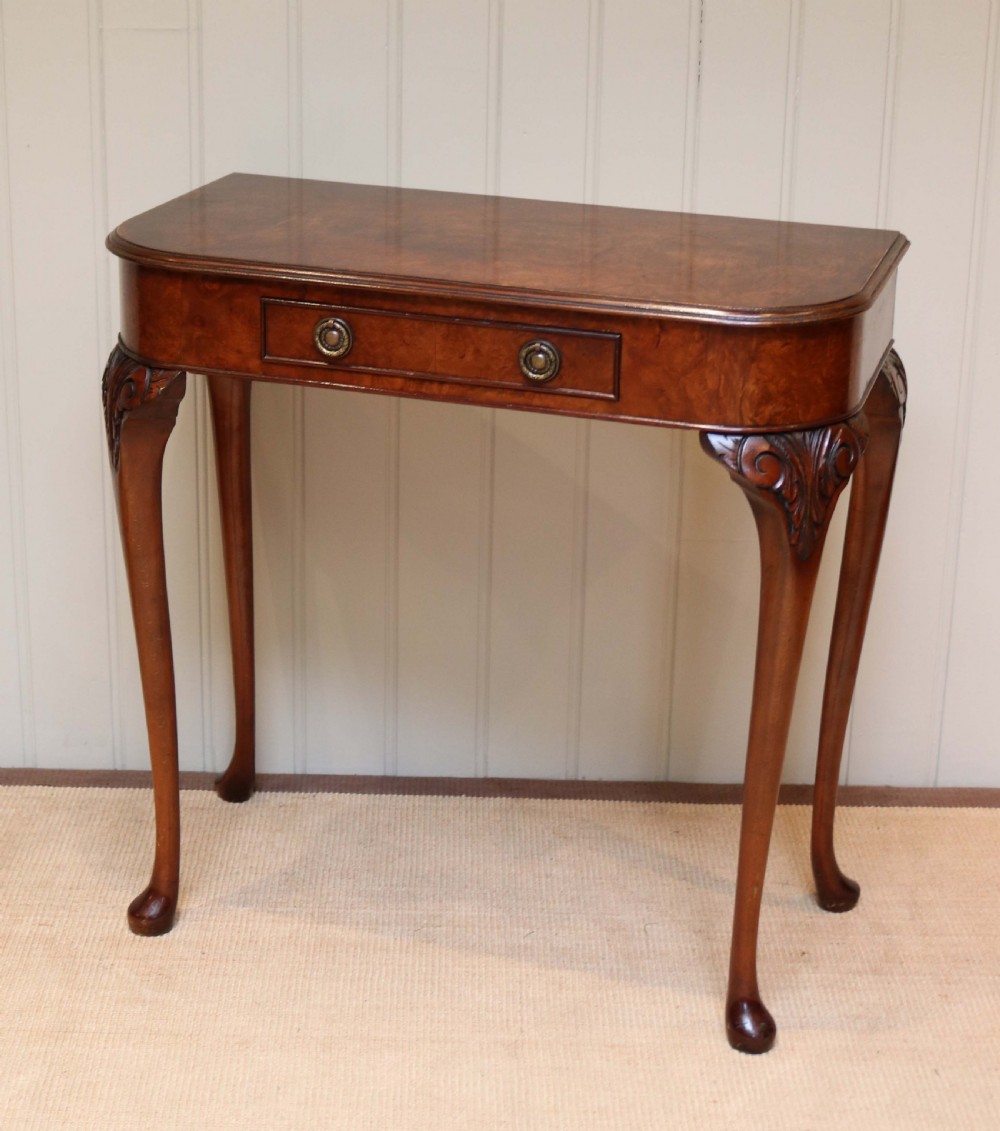 Burr Walnut Side Table View VIII