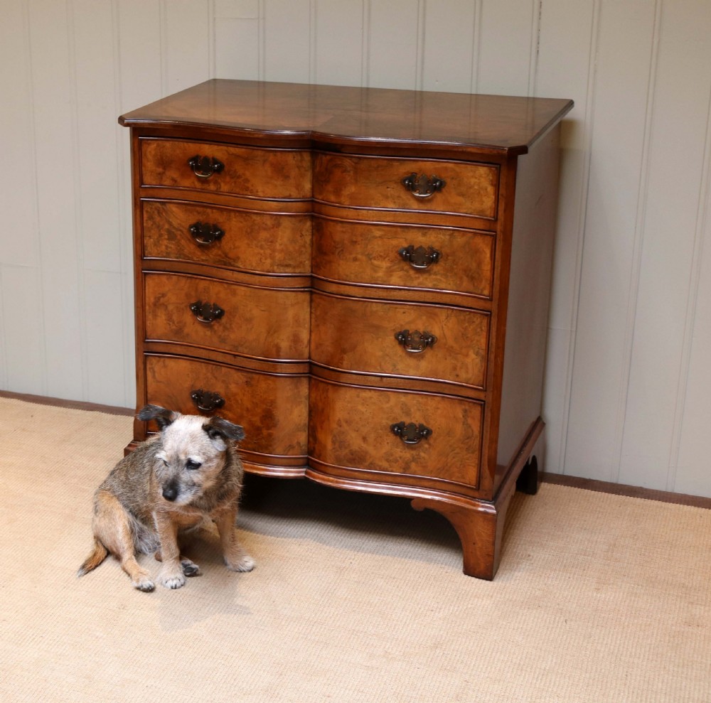 Walnut Serpentine Front Chest Of Drawers View III