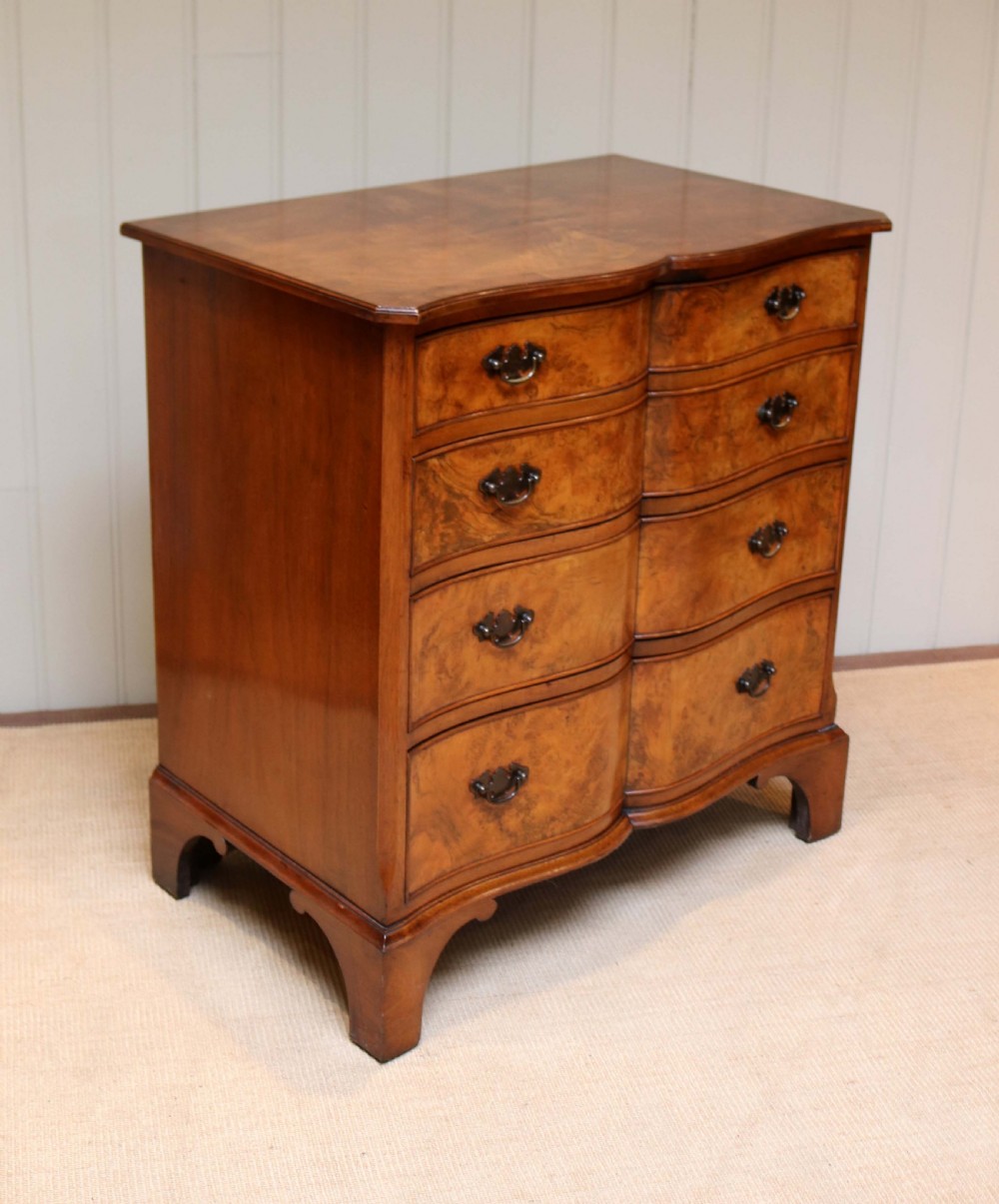Walnut Serpentine Front Chest Of Drawers View VII