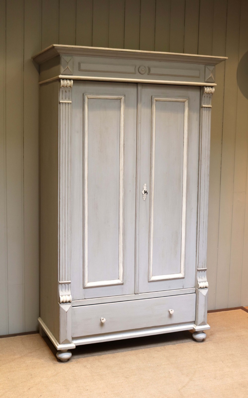 Painted Continental Two Door Wardrobe