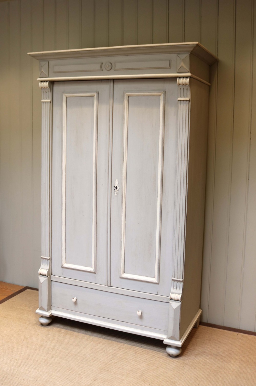 Painted Continental Two Door Wardrobe View II