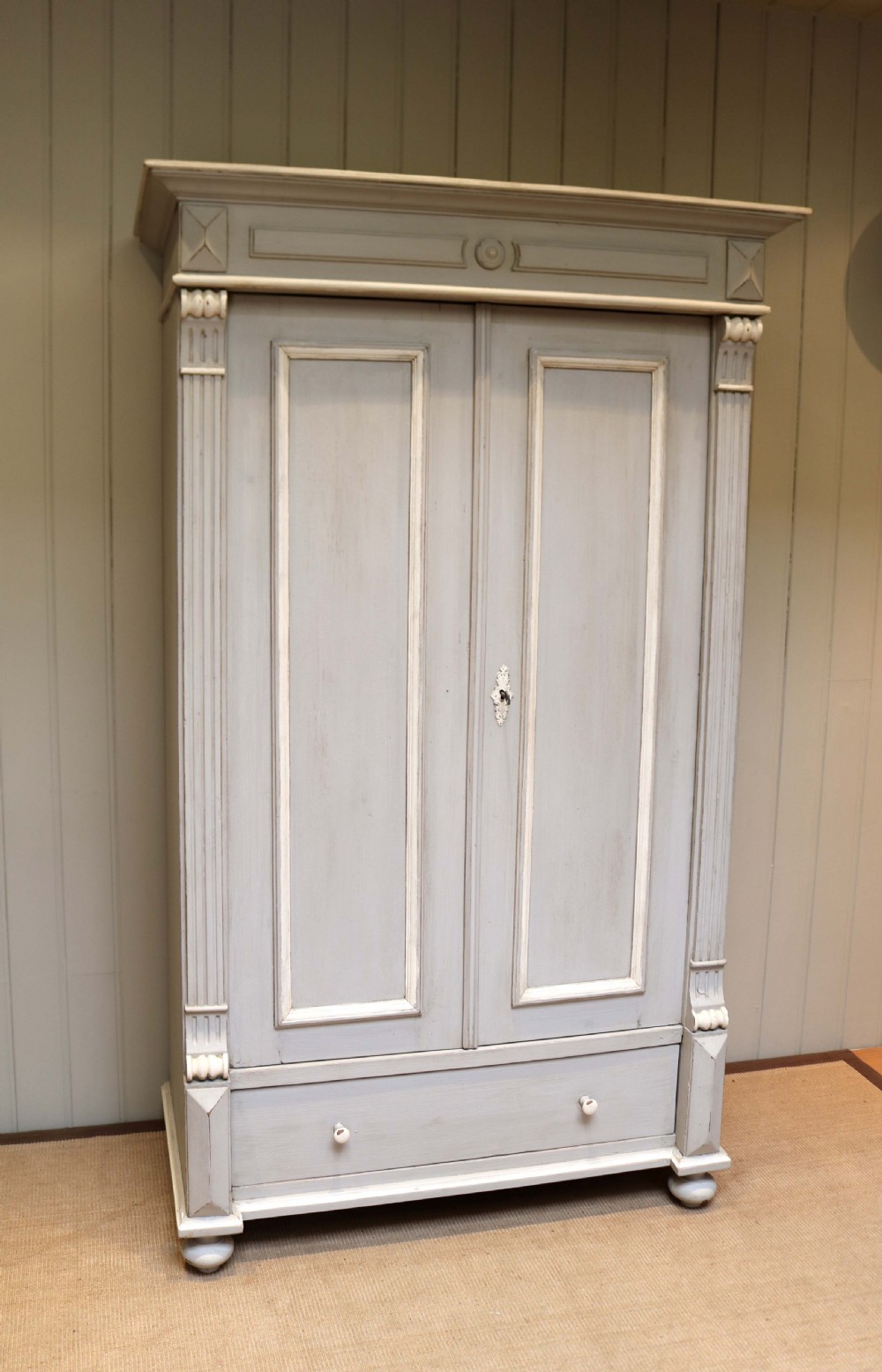 Painted Continental Two Door Wardrobe View IV