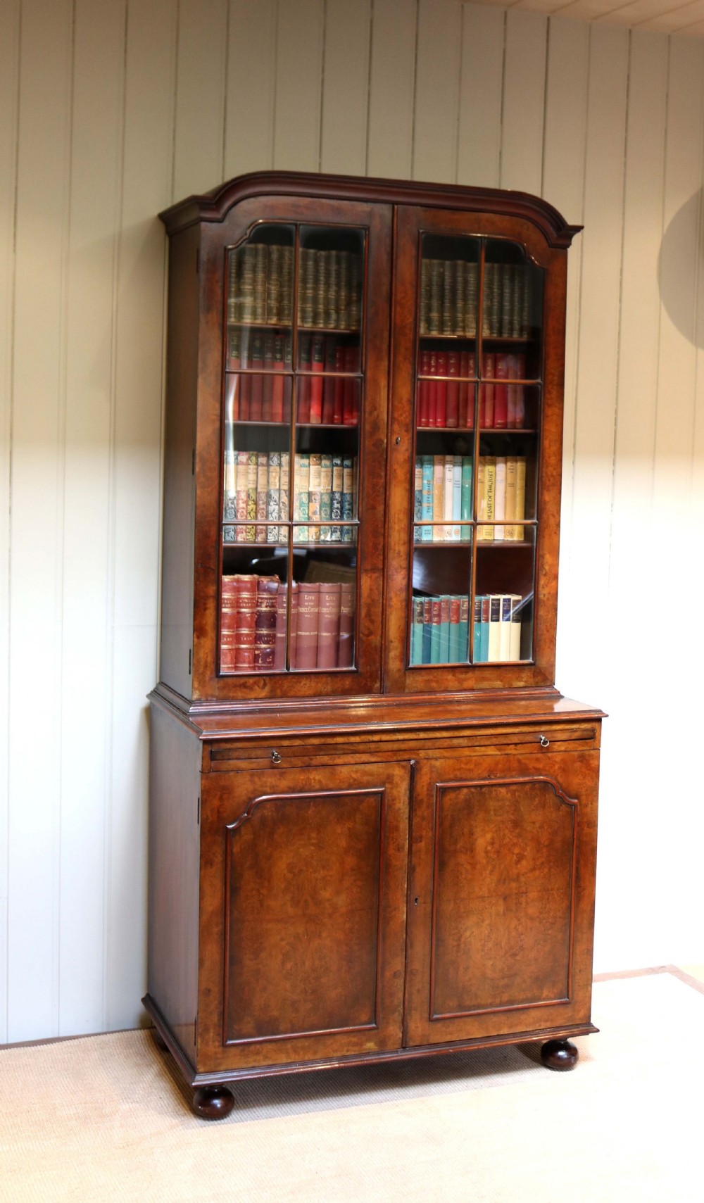 Walnut Cabinet Bookcase View III