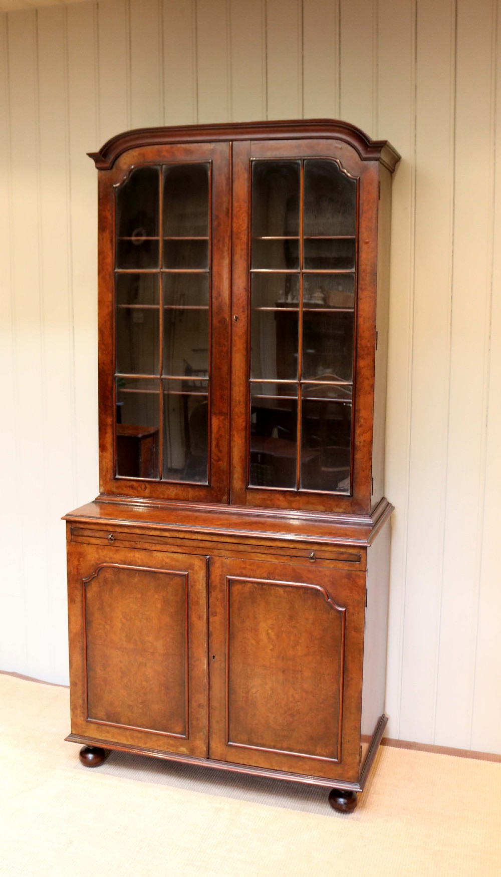 Walnut Cabinet Bookcase View IV