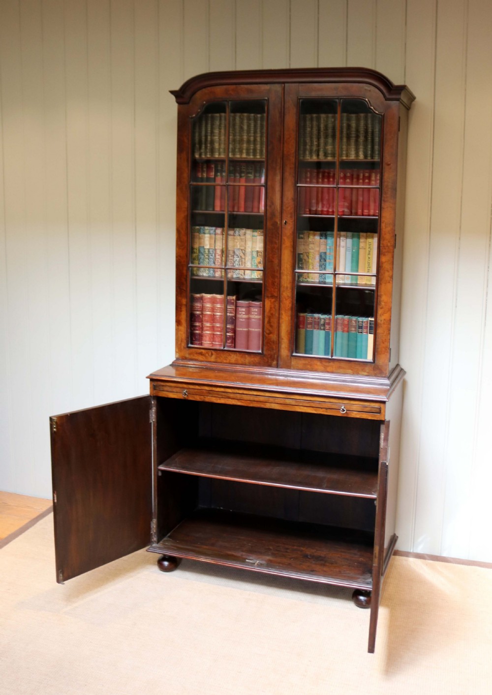 Walnut Cabinet Bookcase View VIII