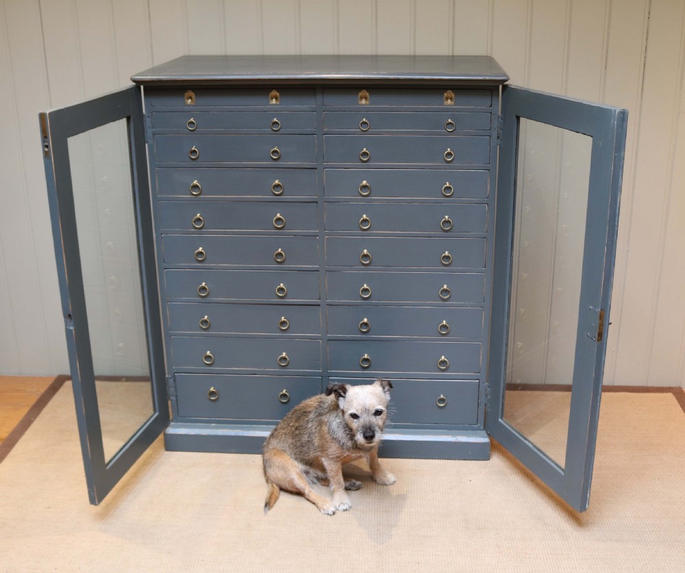 Large Painted Pine Collectors Chest View IV