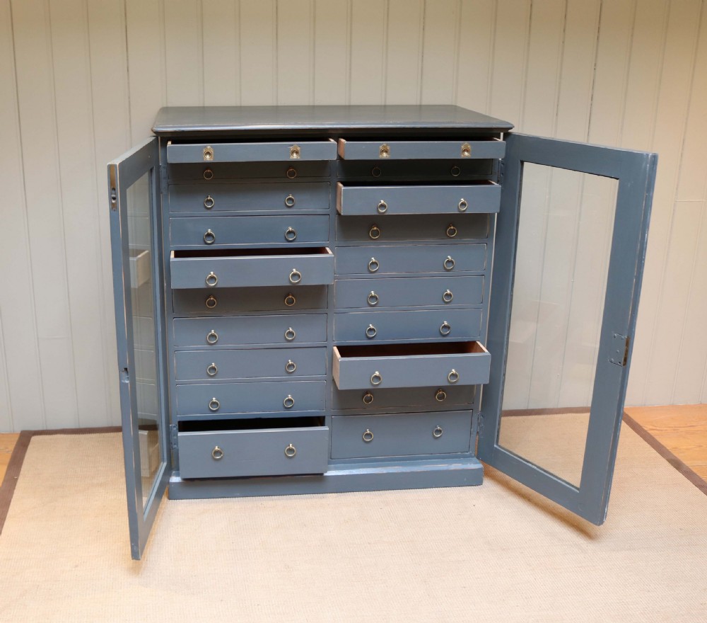 Large Painted Pine Collectors Chest View VI