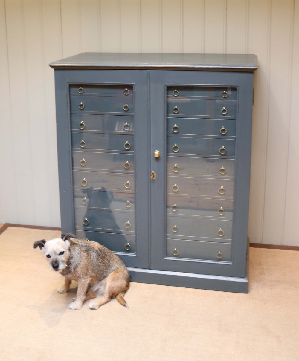 Large Painted Pine Collectors Chest View VIII