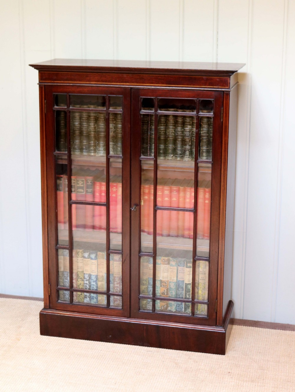 Small Proportioned Mahogany Glazed Bookcase  View V