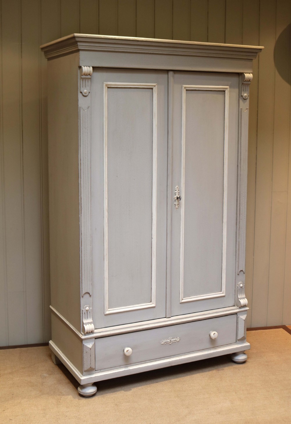 Late 19th Century Continental Painted Wardrobe View IV