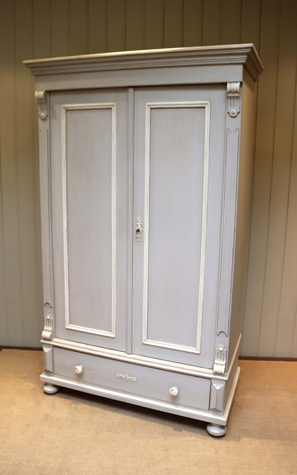 Late 19th Century Continental Painted Wardrobe View VI