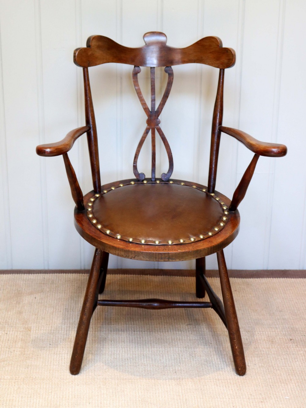 Small Arts And Crafts Beech Wood Chair View II