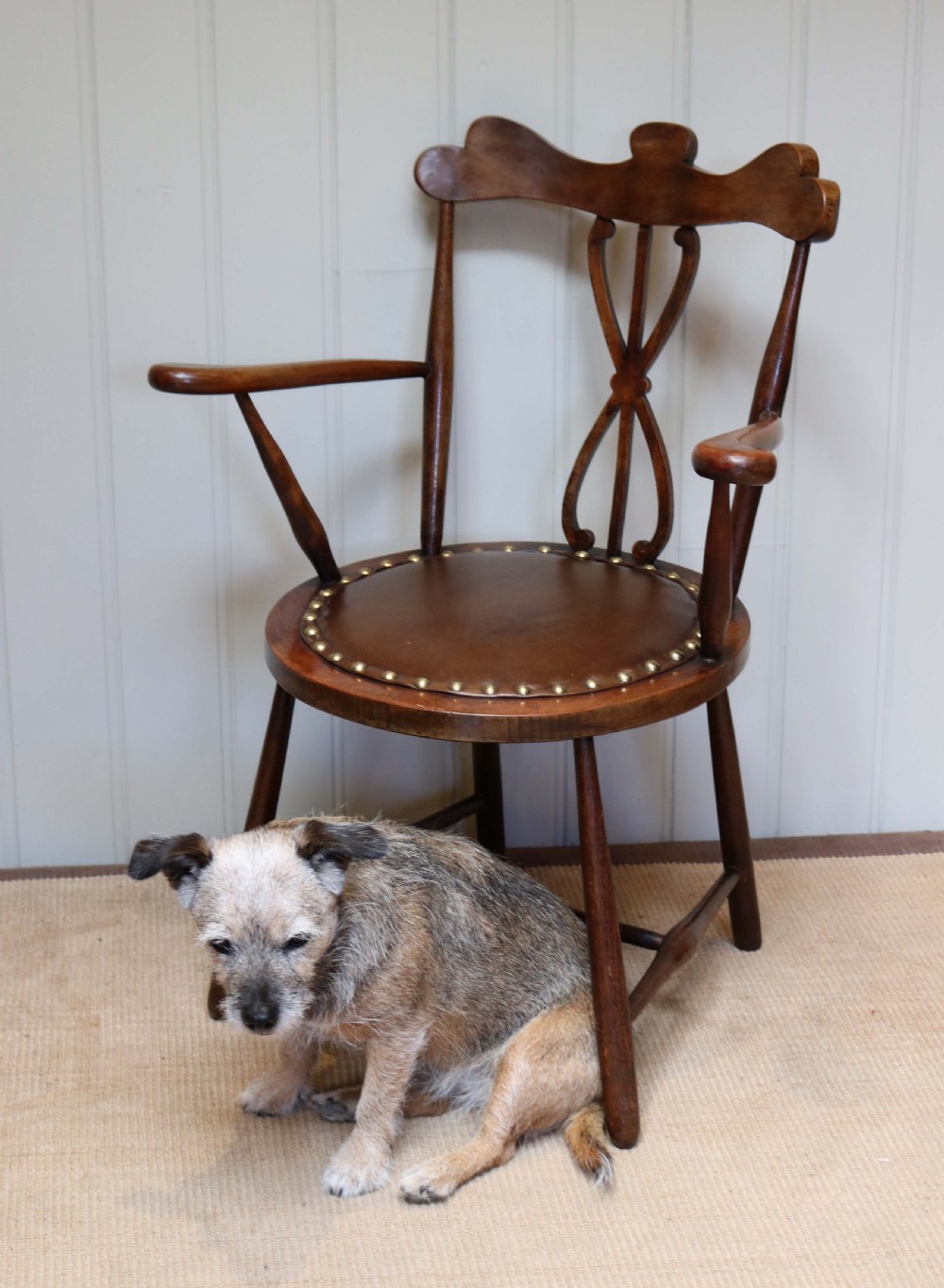 Small Arts And Crafts Beech Wood Chair View VI