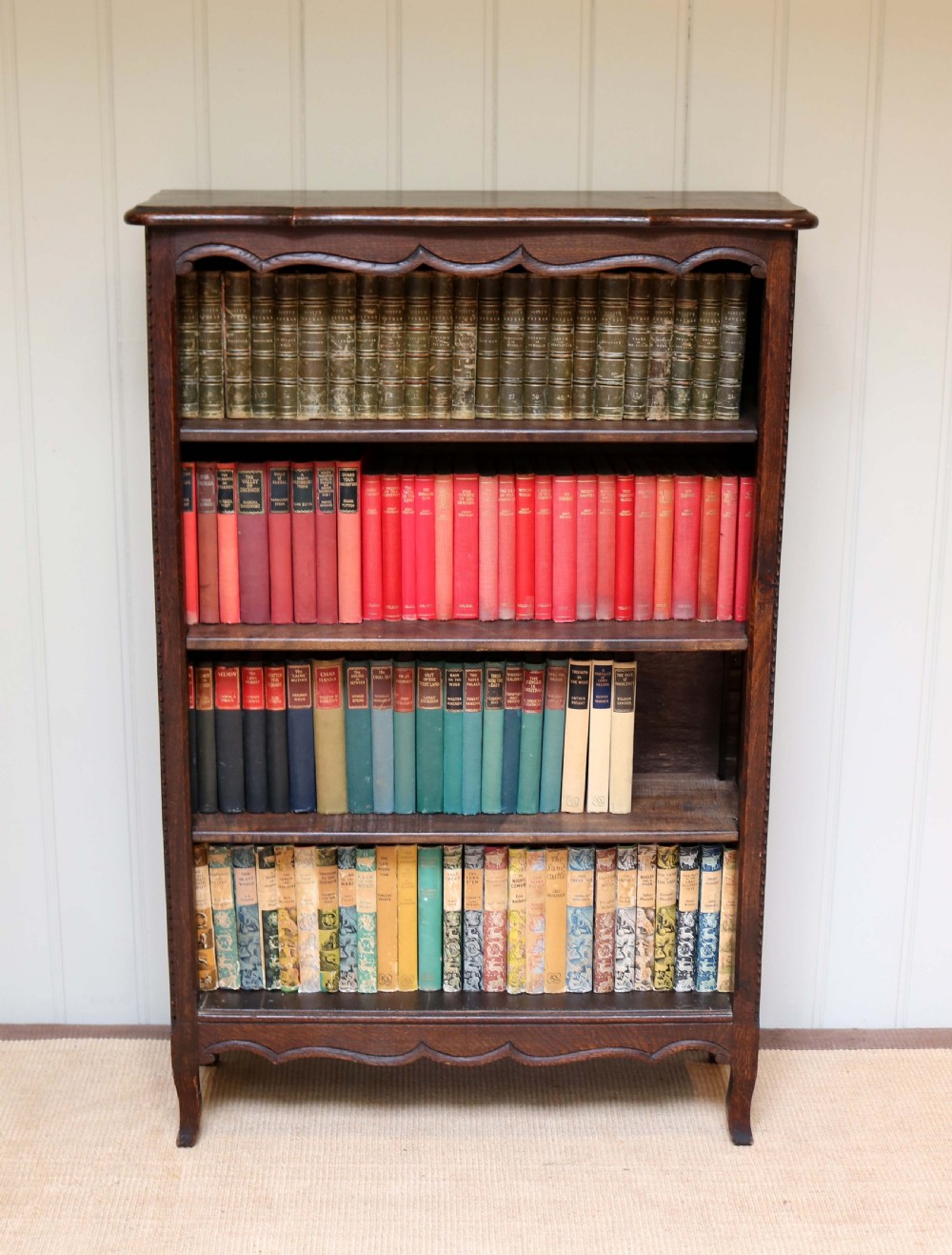 French Oak Open Bookcase 