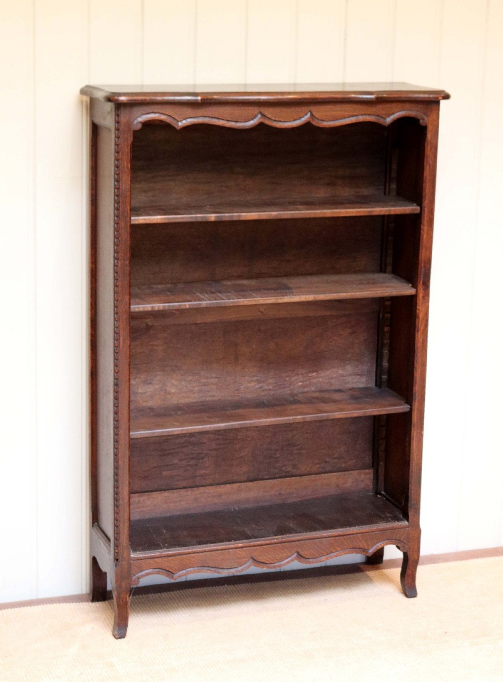 French Oak Open Bookcase  View II