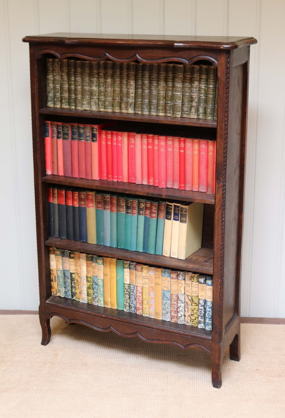French Oak Open Bookcase  View III