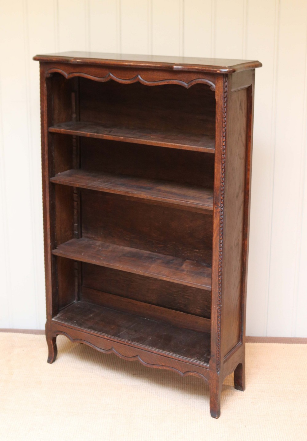French Oak Open Bookcase  View IV