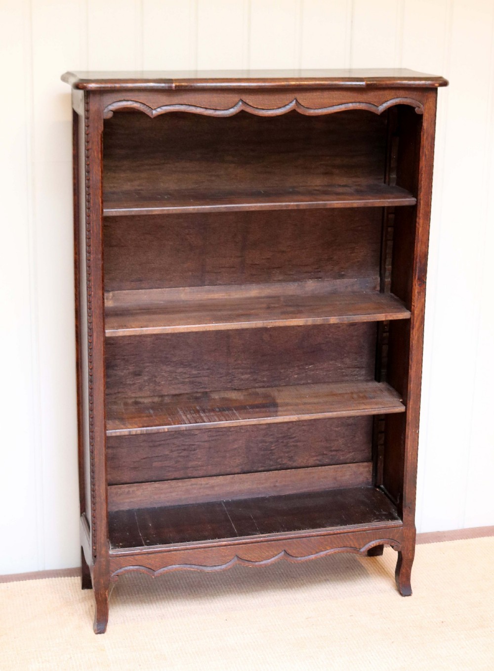 French Oak Open Bookcase  View VI