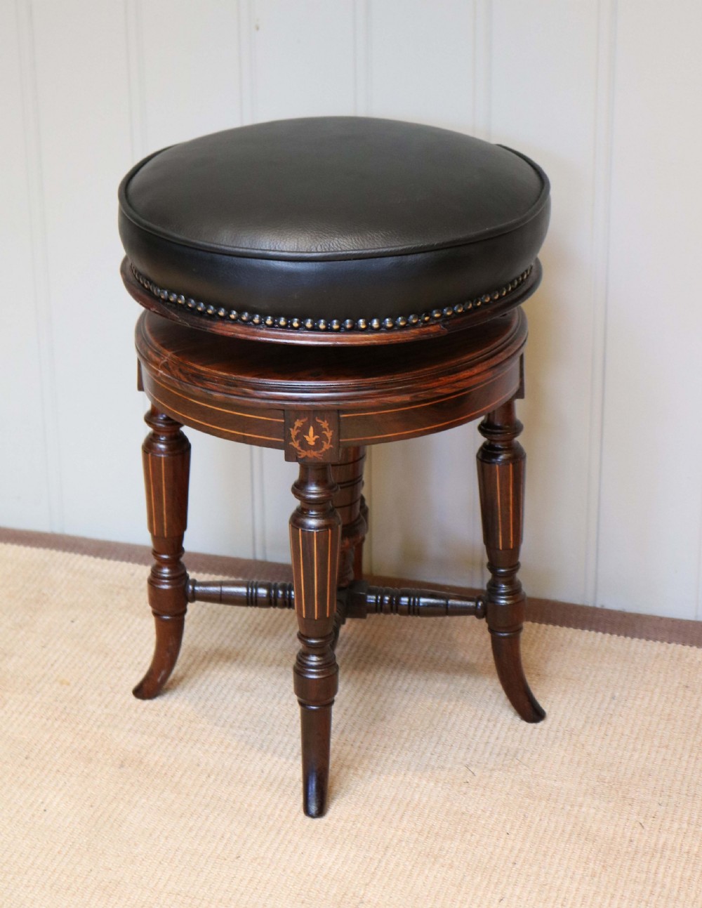 Rosewood Revolving Stool View VII