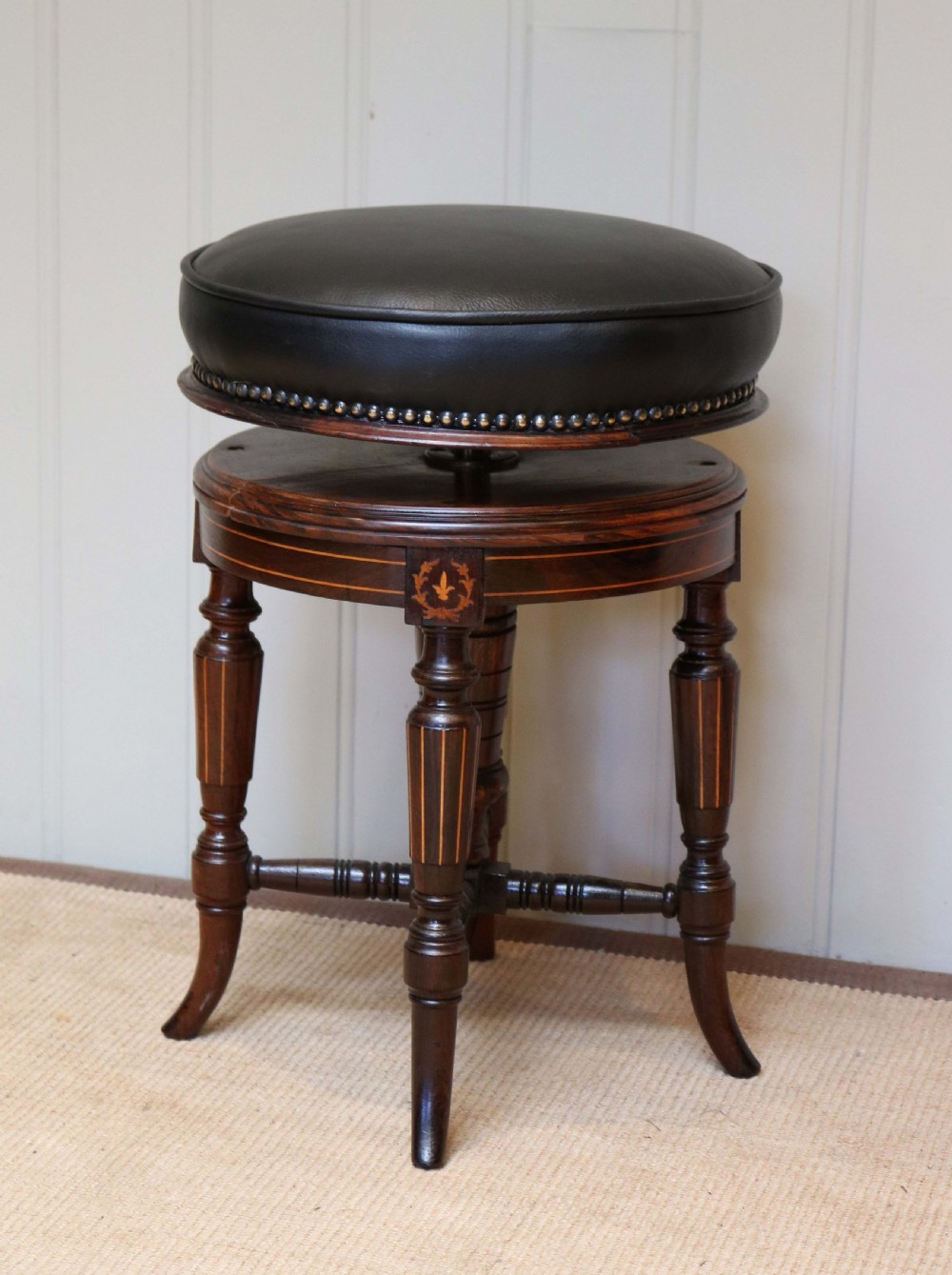 Rosewood Revolving Stool View VIII