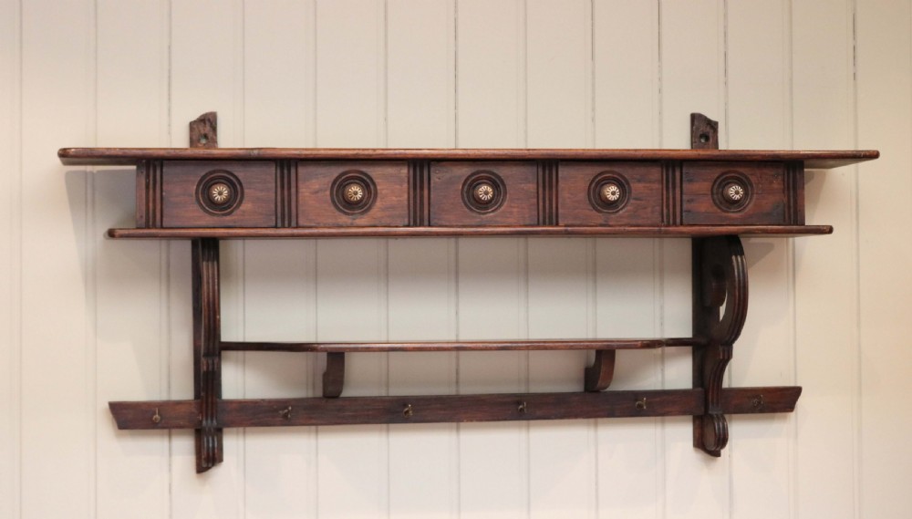 French Oak Wall Shelves View II