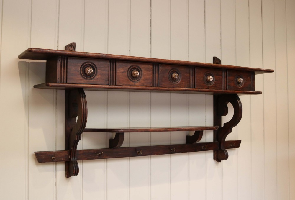 French Oak Wall Shelves View IV