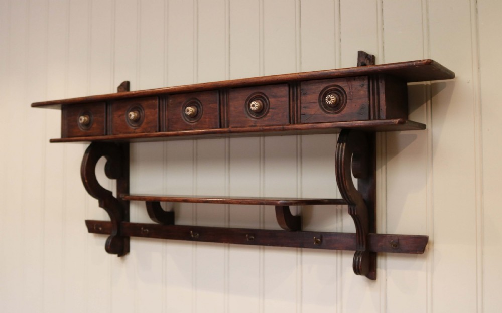 French Oak Wall Shelves View VI