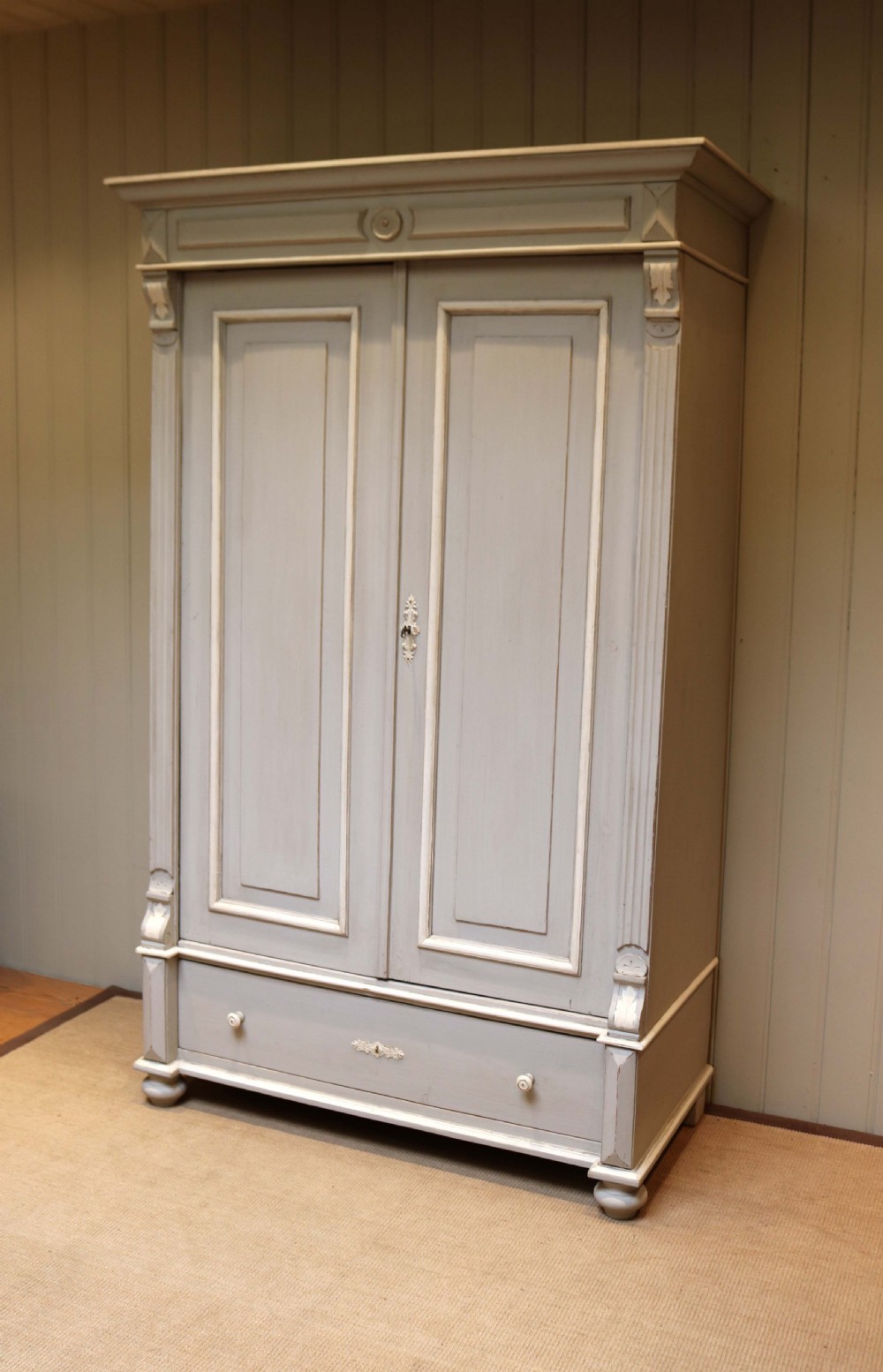 Continental Painted Two Door Break Down Wardrobe 