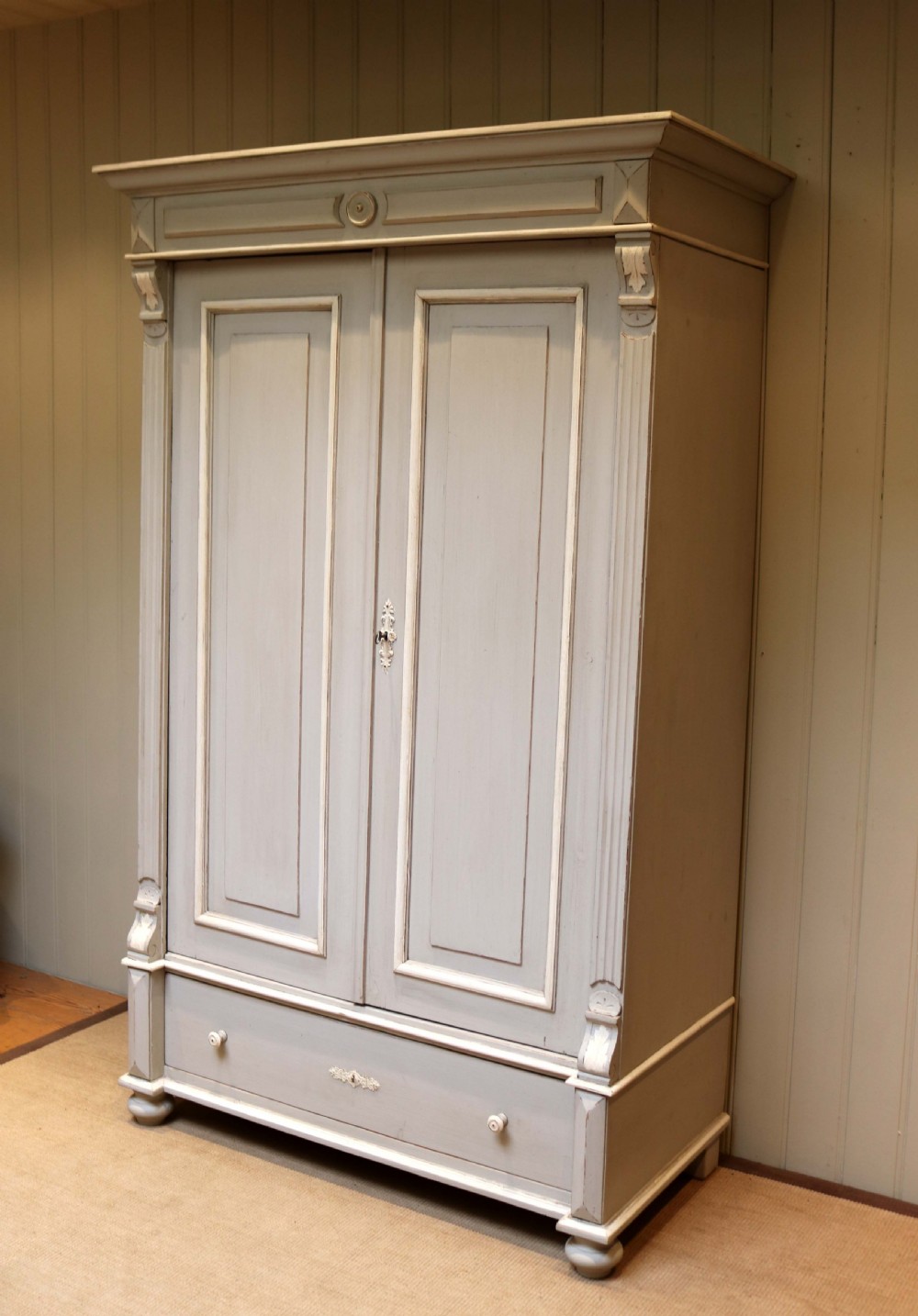 Continental Painted Two Door Break Down Wardrobe  View IV