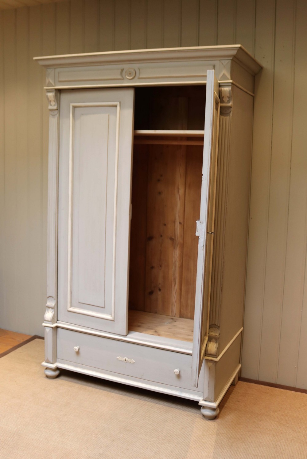 Continental Painted Two Door Break Down Wardrobe  View VI