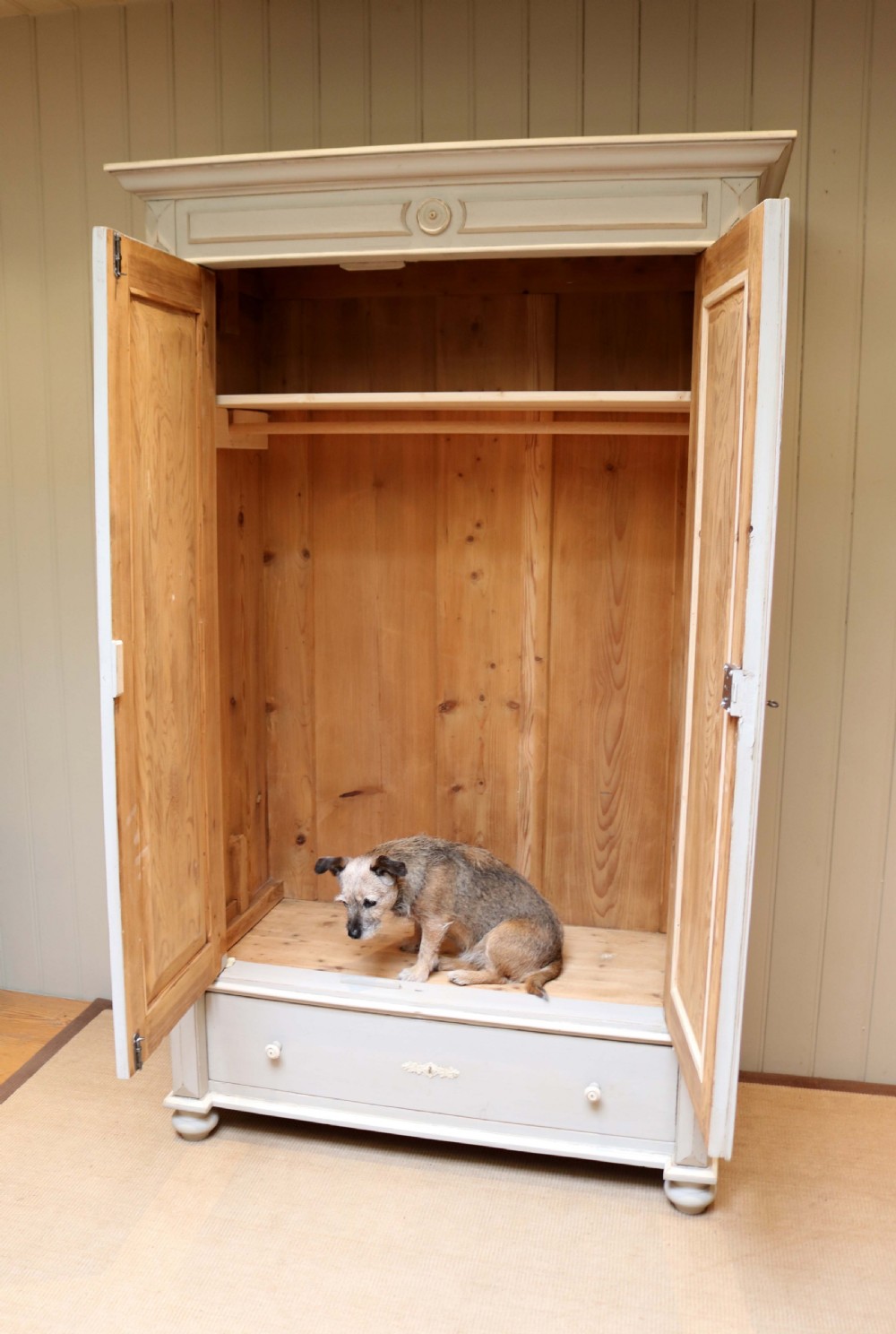 Continental Painted Two Door Break Down Wardrobe  View VII
