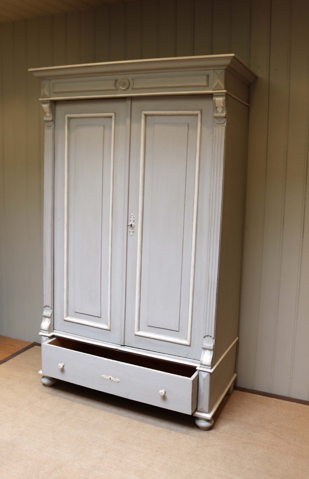 Continental Painted Two Door Break Down Wardrobe  View VIII