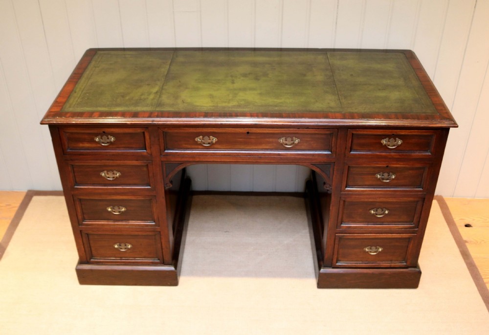 Substantial Mahogany Pedestal Desk View II