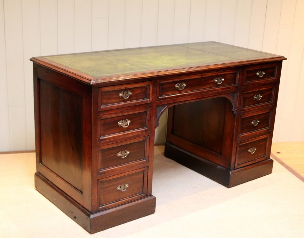 Substantial Mahogany Pedestal Desk View III