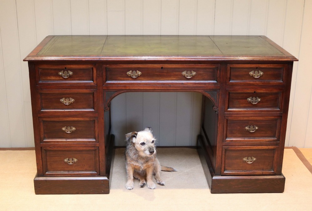 Substantial Mahogany Pedestal Desk View V