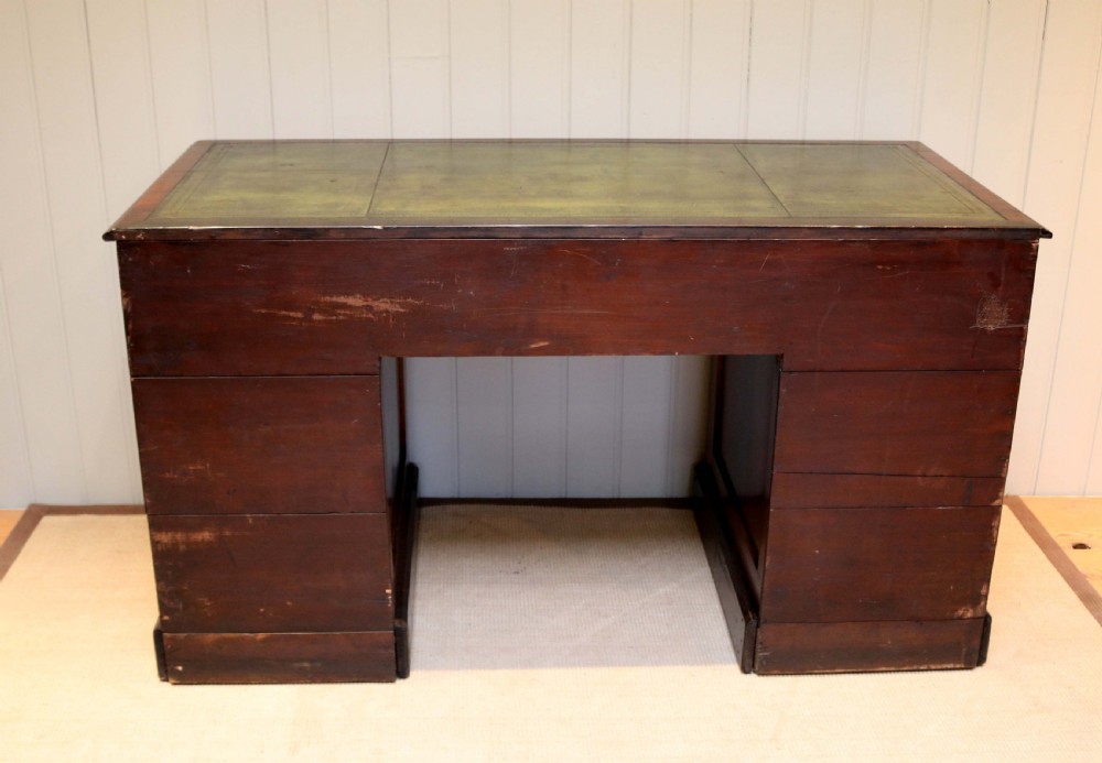 Substantial Mahogany Pedestal Desk View VIII