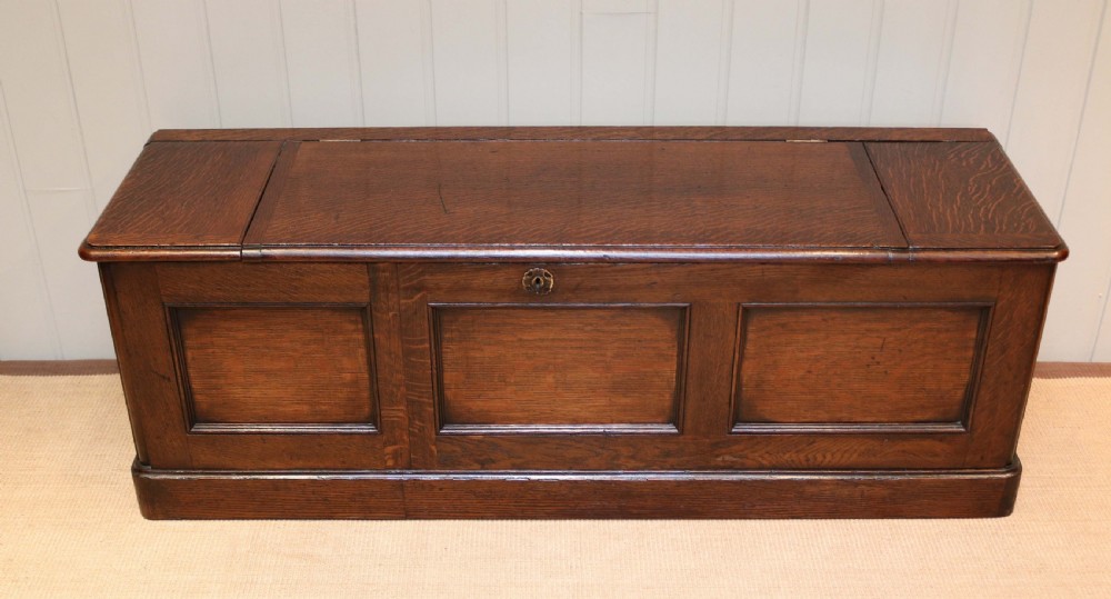 Long Solid Oak Coffer View II