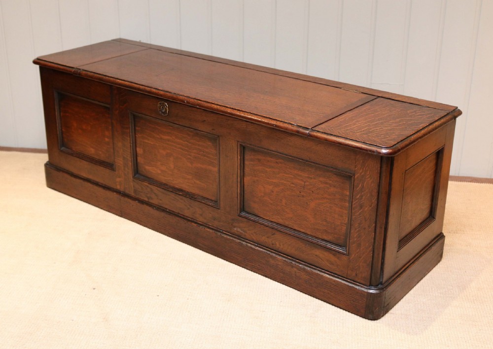 Long Solid Oak Coffer View VI